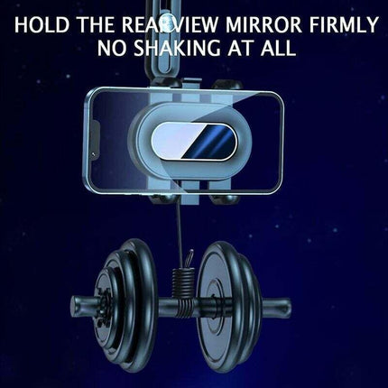 Car Rearview Mirror Phone Holder 360 Rotating Navigation Mount for Car.