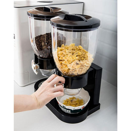 Double cereal container - Cereal container - Cornflakes container - Cereal container.