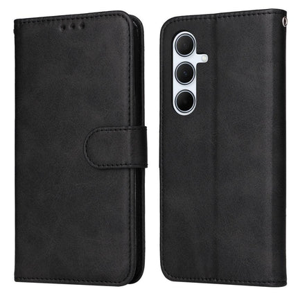 SKALO Samsung A56 5G PU Leather Wallet Case - Multiple Colors Black_max Black.