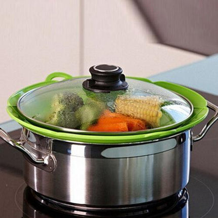 2-pack Silicone Overcooking Protection / Multi-Cover - Multiple Colors Green Green.