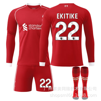 Liverpool home shirt 25-26 long sleeve (with socks) NO.22 EKITIKE S