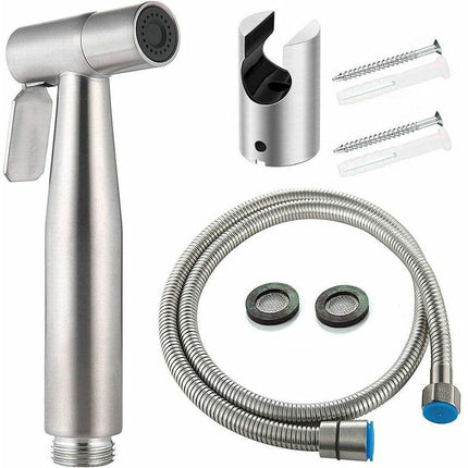 Toilet Bidet Kit with Shower Head - Handheld Bidet Sprayer - Toilet Shower Head with Hose + Stainless Steel Holder + 2 Seals..DEBUNS.