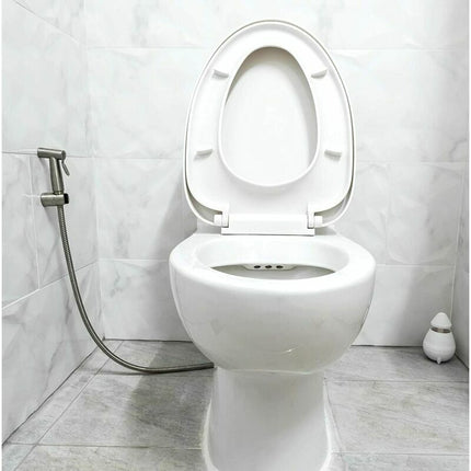 Toilet Bidet Kit with Shower Head - Handheld Bidet Sprayer - Toilet Shower Head with Hose + Stainless Steel Holder + 2 Seals..DEBUNS.