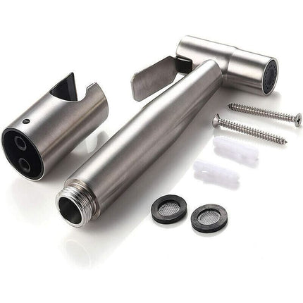 Toilet Bidet Kit with Shower Head - Handheld Bidet Sprayer - Toilet Shower Head with Hose + Stainless Steel Holder + 2 Seals..DEBUNS.