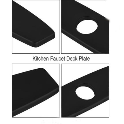 Kitchen Countertop Cover Plate, Matte Black Finish.