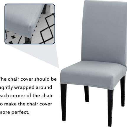 Chair Covers Set of 4 or 6, Stretch Removable Washable Chair Covers Decoration Slipcovers Seat Covers for Hotel Wine Red-tfrf wine Red 6pcs.
