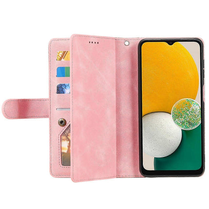 Compatible with Samsung Galaxy S25 Case PU Leather Phone Case with Zipper Wallet 9 Card Slots_yux.