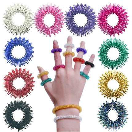 Stress Ring 14-pack – Fidget Ring & Sensory Stress Toys for Anxiety and ADHD.