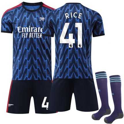 25-26 Arsenal Away Kit Kids Adult Football Shirt Shirt No. 41 Rice 25-26 Rice 25-26 Rice 26