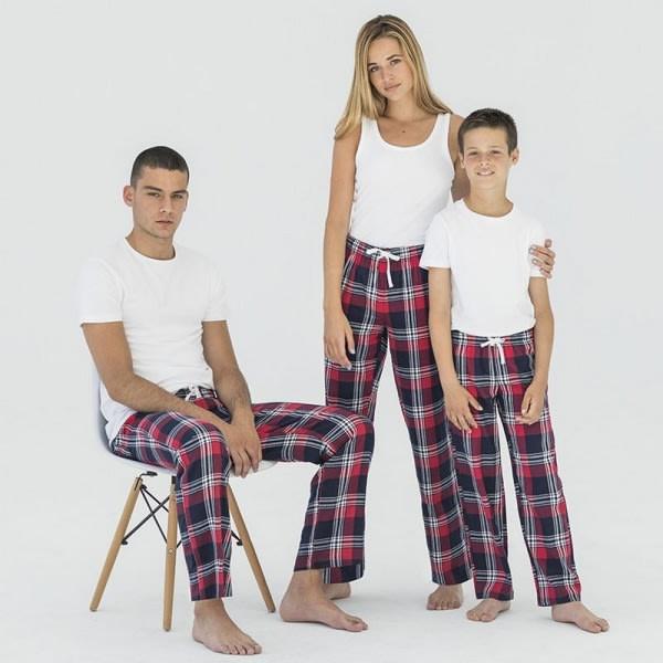 SF Minnie Kids/Children Tartan Lounge Pants 9-10 Years Navy/Green Navy/Green Checks 9-10 Years.