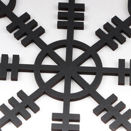 Metallic Viking Wall Art | Nautical Nordic Compass Decor for Bedroom or Living Room.