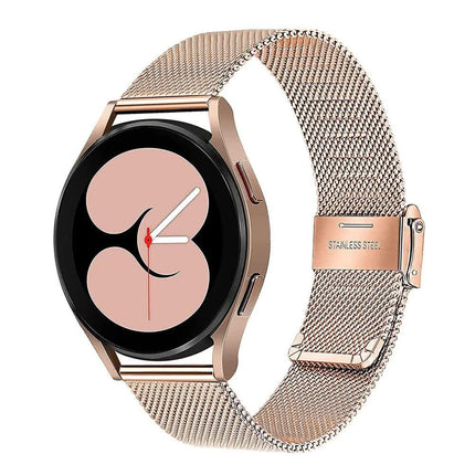 Compatible with Samsung Galaxy Watch 4 5 6 Bracelet Case 40mm 44mm Mesh Loop Stainless Steel Strap Bling Case Gold Set watch6 40mm.