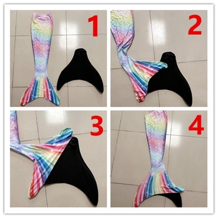 Halloween Deals Mermaid Swimsuit Monofin Mermaid Fins Kids Mermaids Package A (3 pcs Package Pack A (3 pcs) L (7-9 \u00e5r).