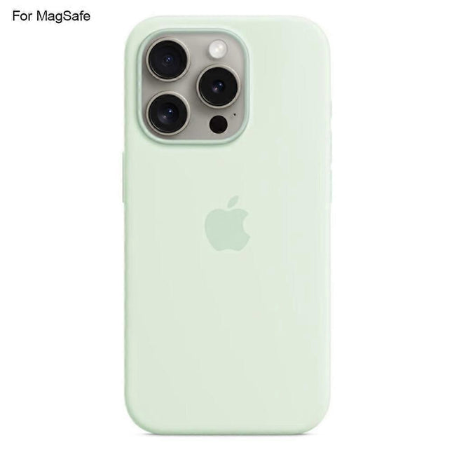 Compatible with iPhone 15 Pro Case MagSafe Liquid Silicone Back [Induction Popover] - Perfect Mint Green_MGF Mint Green.
