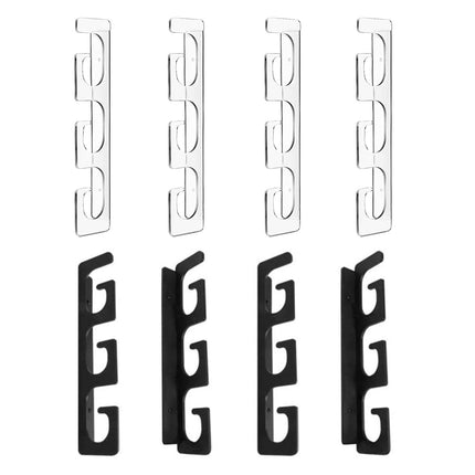 Set of fishing rod holders for garage, 6 rods - Fishing rod holders for wall and ceiling, fishing rod storage 0.46 Black.
