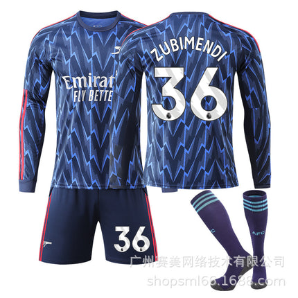 Arsenal away long sleeve shirt 25-26 (with socks) NO.36 ZUBIMENDI L.