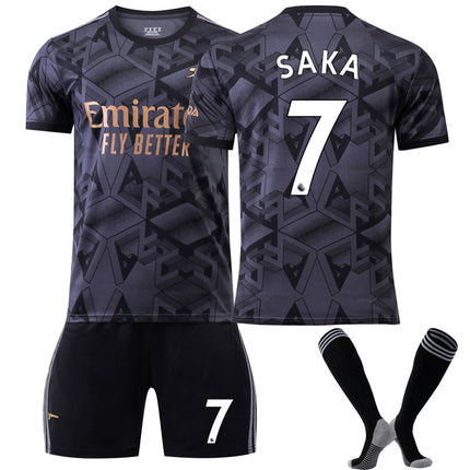 22-23 Arsenal Away Kids Football Shirt Kit with Socks No. 7 Saka 26
