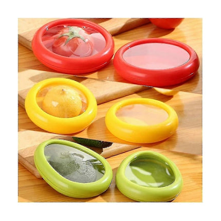 4pcs Pod Compatible with Avocado Lemon Tomato Saver and Storage Reusable Container Food Storage Box As Shown.