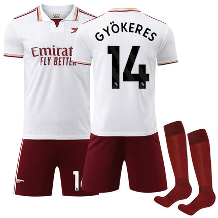 Arsenal 25-26 Away Shirt - Gyokeres #14 - Adult & Child No. 14 Gyökeres No.14 Gy\u00f6keres 28