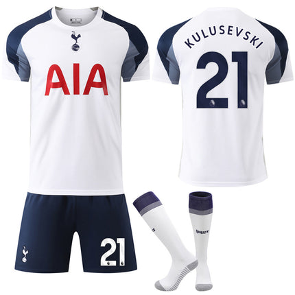 Tottenham Hotspur 2025-2026 Home Football Kit with Socks No.21 Kulusevski No.21 Kulusevski XS.