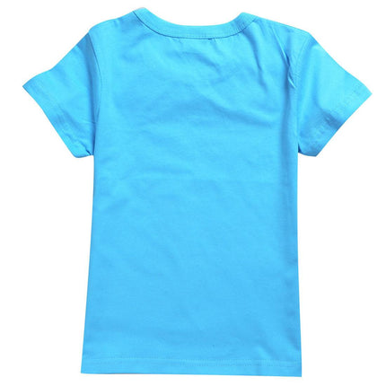 Sprunki T-shirt for boys kids Sprunki sweatshirt for fans gift figure printed toddler t-shirts Sprunki Merch Student tops Blue—max Blue 130cm.