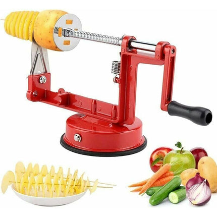 Spiral Cutter Potato Chips Cutter Stainless Steel Potato Peeler Fruit Corer Stir Slicer Cutter, Potato Chips Machine, Tornado Chips.