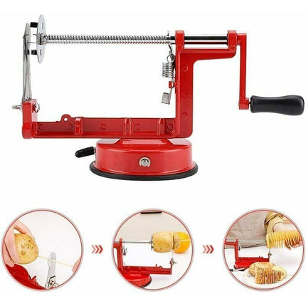 Spiral Cutter Potato Chips Cutter Stainless Steel Potato Peeler Fruit Corer Stir Slicer Cutter, Potato Chips Machine, Tornado Chips.
