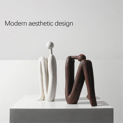 Decorative Bookends for Heavy Books, Statue Bookends for Shelves & Office Desks Brown.