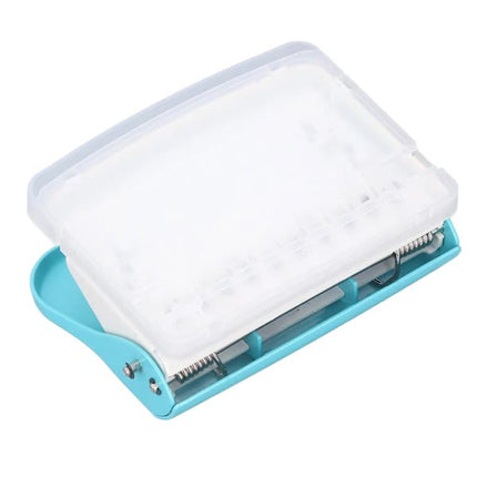Paper Binding Machine Handheld Portable Spiral Binder A4 A5 A6 A7 Spiral Book Round Hole Punch School Home Light Blue.