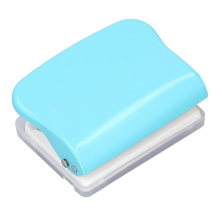 Paper Binding Machine Handheld Portable Spiral Binder A4 A5 A6 A7 Spiral Book Round Hole Punch School Home Light Blue.