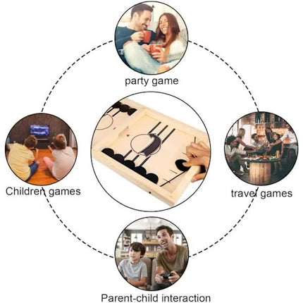 Fast Sling Puck Game, Wooden Hockey Game, Super Soccer Table.