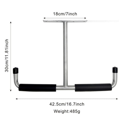 Garage Ceiling Storage Hook Steel, Heavy Duty Storage Rack for Hanging Wood, Bikes, Tools, Timber, Snowboard, Fishing Rods, Sturdy Storage System White.