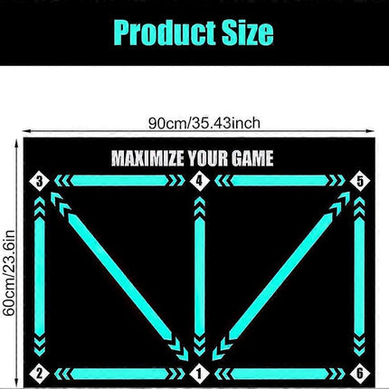 Football Step Training Mat, 60 x 90 cm Football Mat, Football Training Mat, Silent Football Mat.