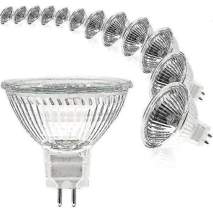MR16 spotlight bulb 12V 20W GU5.3 dimmable 2-pin halogen bulb warm white light 2700K 12-pack.