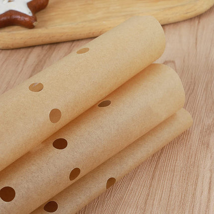 Perforated Baking Paper for Air Fryer, 100-pack, White, 20 cm.