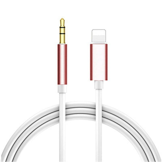 For iPhone Aux Cable Car Aux Cable Apple to 3.5mm Aux Cable - 1m Pink 1m.