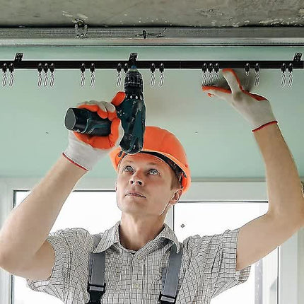 Meter Black Bendable Ceiling Track for Curtains, Flexible Ceiling Curtain Track.