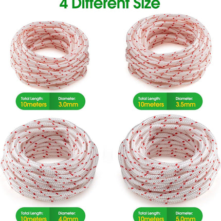 10 meter replacement starter cord for Husqvarna STIHL Craftsman 3.5 mm.