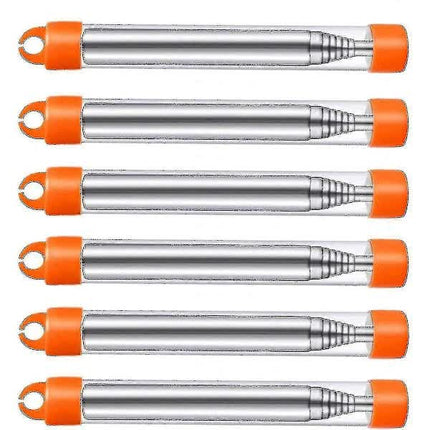 6-Pack Collapsible Stainless Steel Fire Bellows, Collapsible Outdoor Fire Bellows.