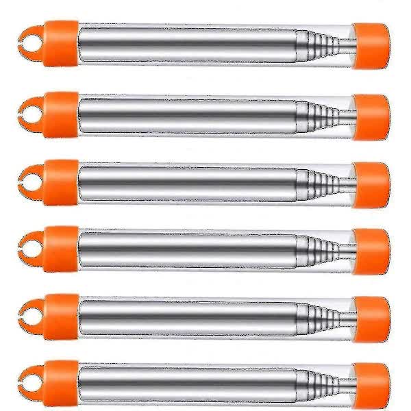 6-Pack Collapsible Stainless Steel Fire Bellows, Collapsible Outdoor Fire Bellows.