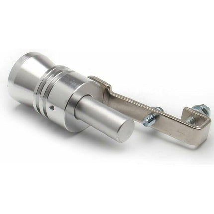 Universal Car Turbo Whistle Simulator, Aluminum Exhaust Whistle, Compatible with 56-85mm Pipe Diameter.