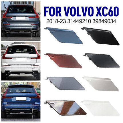 Volvo XC60 2018-2023 Towbar Cover Rear Bumper ABS OEM Fit Replacement_ma Maple Brown.