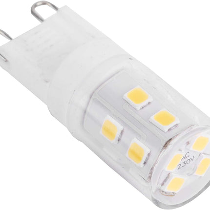 10pcs G9 2W 16LED Mini LED Bulbs, Ceramic Base, Eye Protection, Dimmable Design, Energy Saving Equivalent to 30 Watt Halogen.