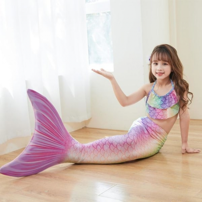 (3-5 years) mermaid swimsuit monofin mermaid fins children mermaids.