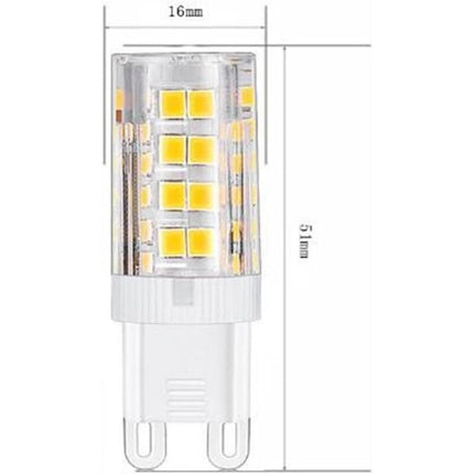 G9 LED Bulbs, Warm White 3000K 5W Light Equivalent 40W Halogen Bulbs 420 Lumen Non-Dimmable, 10-Pack.