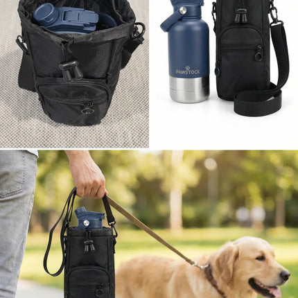 Pawstock Dog Walking Carrier Bag – Bottle & Essentials.