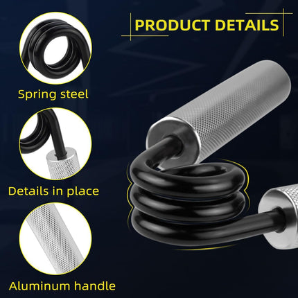 No Slip Heavy-Duty Metal Grip Strength Trainer Forearm for Muscle Building Hand Rehabilitation Home Gym Exerciser Training Recovery Non-slip Gripper Wrist Finger Strengthener.
