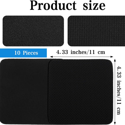 8 PCS Gym Grip Pads Rubber Weight Big Back Lifting Grips Workout Hand Pads Anti-Slip Weight Training Hand Grips Hands Protector for Gym Pull up Training Men Women No Sweaty (Black).