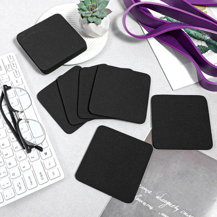 8 PCS Gym Grip Pads Rubber Weight Big Back Lifting Grips Workout Hand Pads Anti-Slip Weight Training Hand Grips Hands Protector for Gym Pull up Training Men Women No Sweaty (Black).
