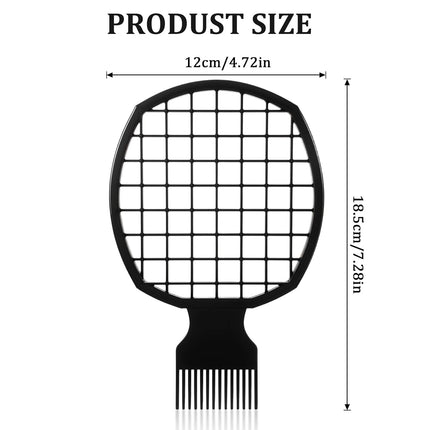 Xindojuz 2 PCS Twist Comb, Sponge Brush for Hair, 2 In 1 Afro Hair Pick Comb Set for Black Men and Women Curls, Dual-sided Design, ABS Material Hairpicks for Men (Black).
